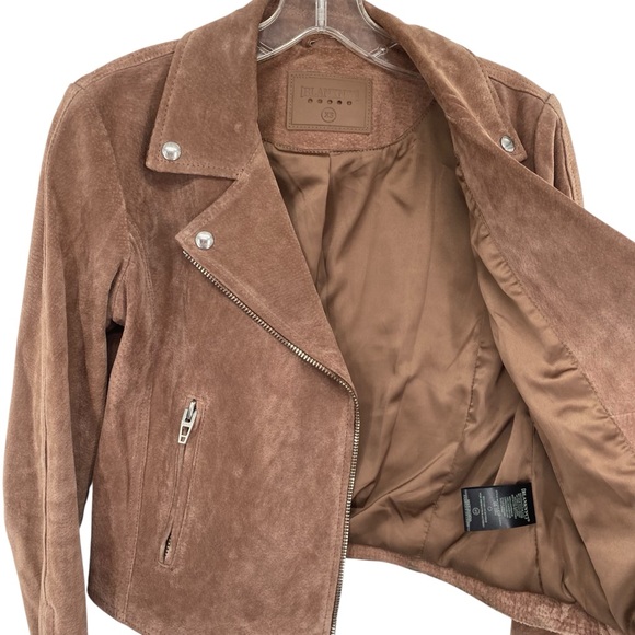 BLANKNYC Women's Suede Leather Moto Jacket - Picture 6 of 7